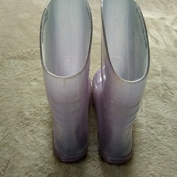 Purple Shimmer Rain Boots - Picture 4 of 4